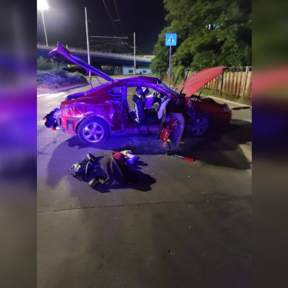 Катастрофа на кръговото движение при 4 ти километър в София около