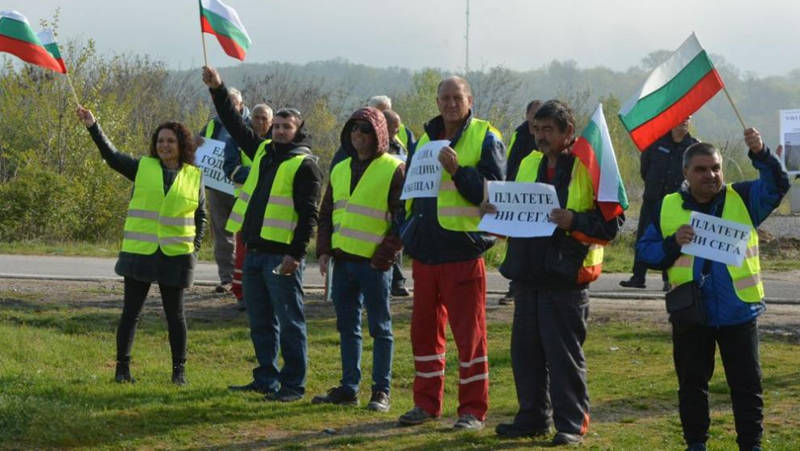 Днешният протест на работници на „Автомагистрали – Черно море“ в