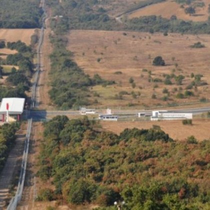 Пътят в Турция който води към ГКПП Хамзабейли Лесово на границата