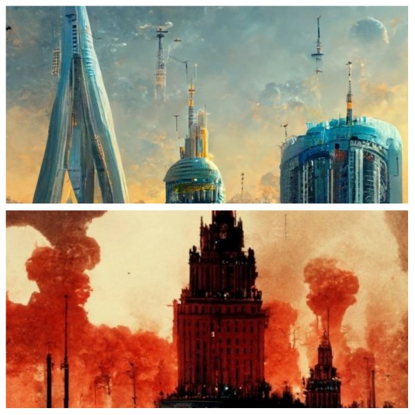 Изкуствен интелект: Москва ще изгори, а Киев ще бъде възстановен СНИМКИ