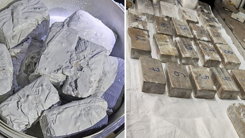 Откриха над 28,5 кг наркотици, натъпкани в кутии с латексна боя