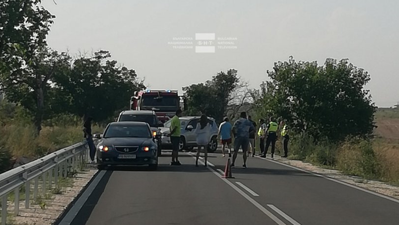 Катастрофа на пътя Асеновград - Кърджали край село Червен.Пътят е