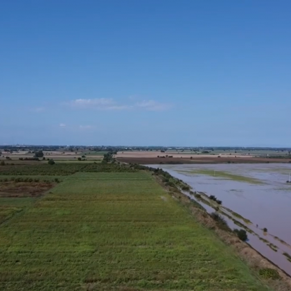 Кадри от дрон показват разрушителните последици от наводнението в Трилестник Видеото
