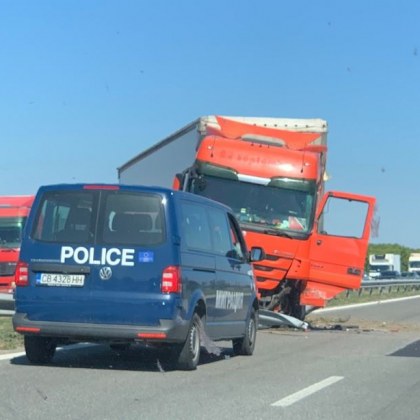 Пореден тежък инцидент стана на магистрала Тракия Камион със сръбска