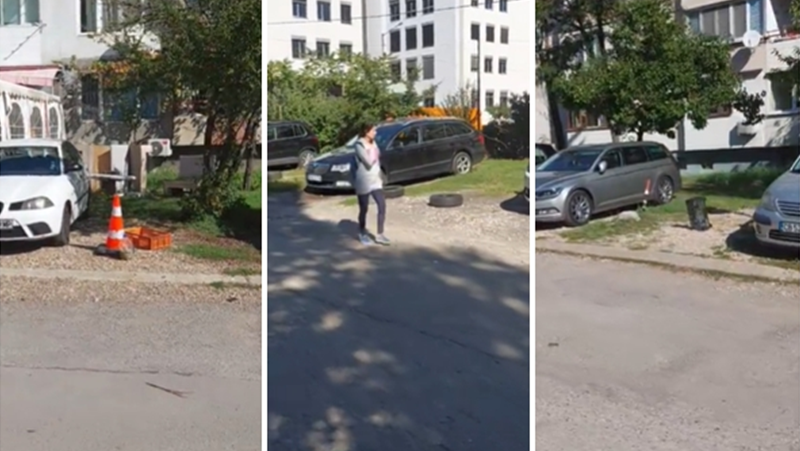 С гуми, конуси и щайги пазят места за паркиране в София ВИДЕО
