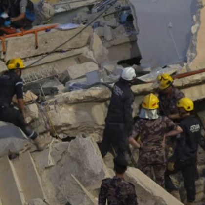 Четириетажна жилищна сграда се срути във вторник в йорданската столица