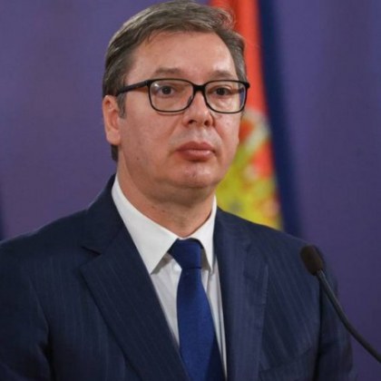 Президентът на Сърбия Александър Вучич по време на заседанието на