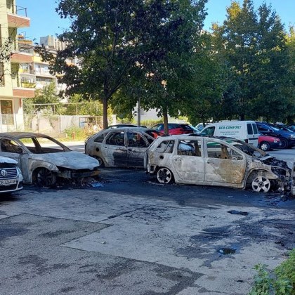 Пет коли изгоряха до основи във варненския квартал Чайка вчера