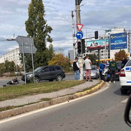 Моторист е пострадал при произшествие в София За това сигнализират