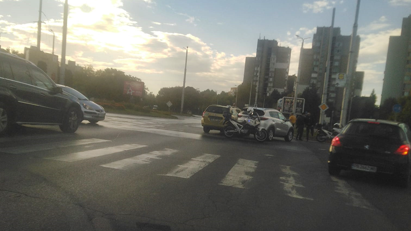 Катастрофа на кръгово кръстовище в Пловдив