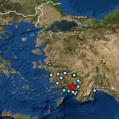 Трус от 4 5 по Рихтер разклати Западна Турция преди минути