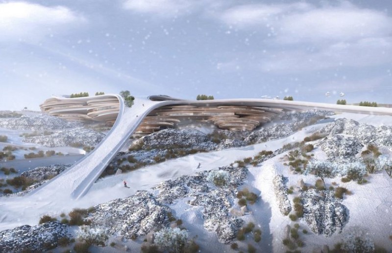 Ски в сърцето на пустинята: Саудитска Арабия ще домакинства на зимни игри СНИМКИ+ВИДЕО