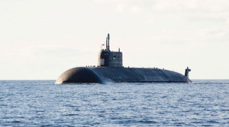 Русия изглежда е преместила най-голямата атомна подводница в света Белгород.