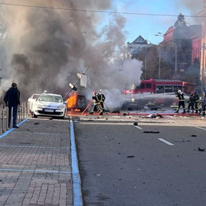 Няколко експлозии се чуха тази сутрин в украинската столица точно