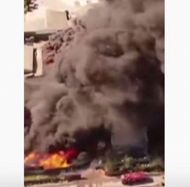 Гори фабрика за пластмаса в Чили ВИДЕО