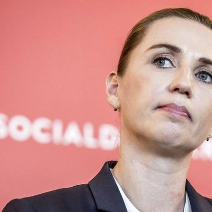 Датската министър председателка Мете Фредериксен чиято социалдемократическа партия спечели вчера с
