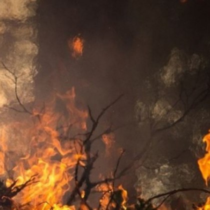 Четвърти ден продължава гасенето на пожара на българо гръцката граница в