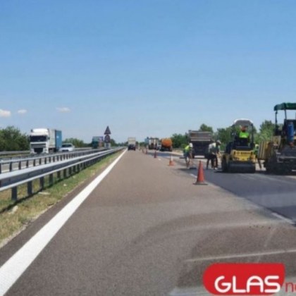 Временно ограничение на движението по автомагистрала Тракия Заради неотложен ремонт