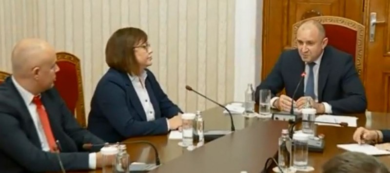 Президентът разговаря с БСП за съставяне на правителство