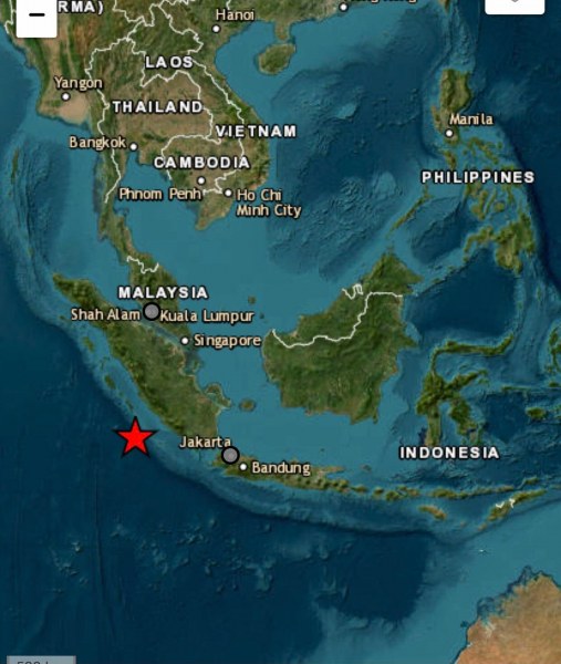 Силно земетресение разклати Югозападна част на Индонезия. Трусът е регистриран