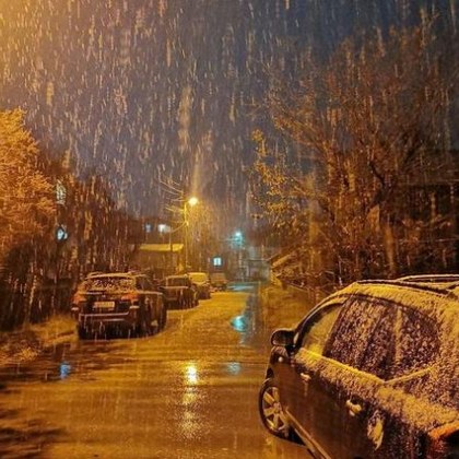 Честит първи сняг в София или по конкретно на жителите на