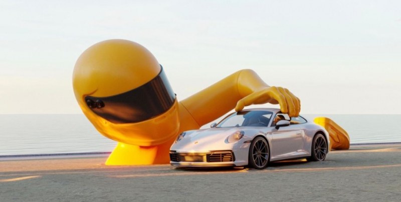 Играчка за възрастни: Новото Porsche 911 се превърна в необичаен арт предмет