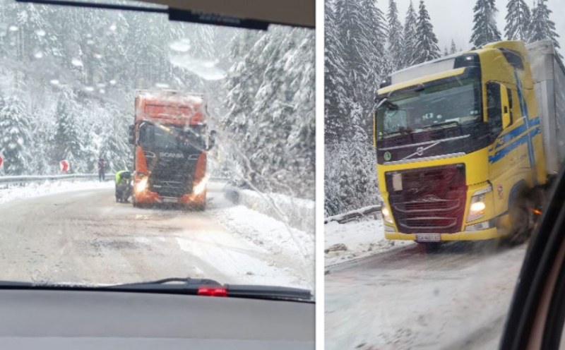 Камиони закъсаха на пътя Смолян-Чепеларе СНИМКИ