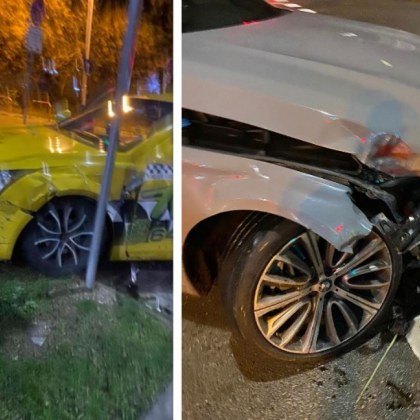 Среднощна катастрофа, мъж издирва избягал водач СНИМКИ