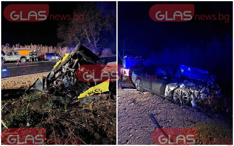 Катастрофата е възникнала снощи на главен път Пловдив-Хасково.GlasNews.bg получи ексклузивни снимки