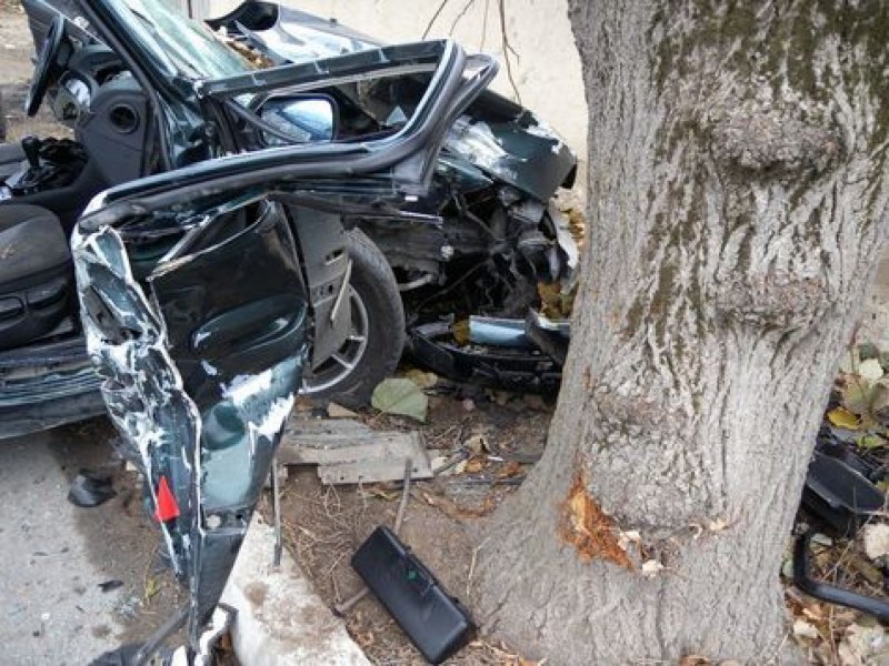 Водач се блъсна в крайпътно дърво на пътя Бургас-Варна, трима