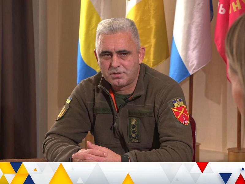 Командващият оперативното командване Юг на Украйна генерал Андрий Ковалчук ​​в