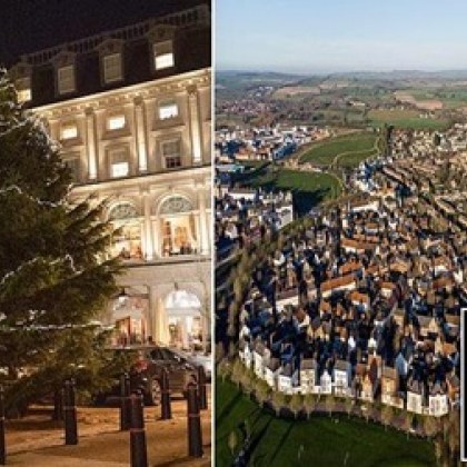 Деветметровата елха на площад Кралица майка е украсена с икономични