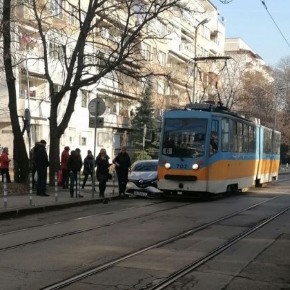 Пореден инцидент с трамвай е станал днес в София Релсовото превозно
