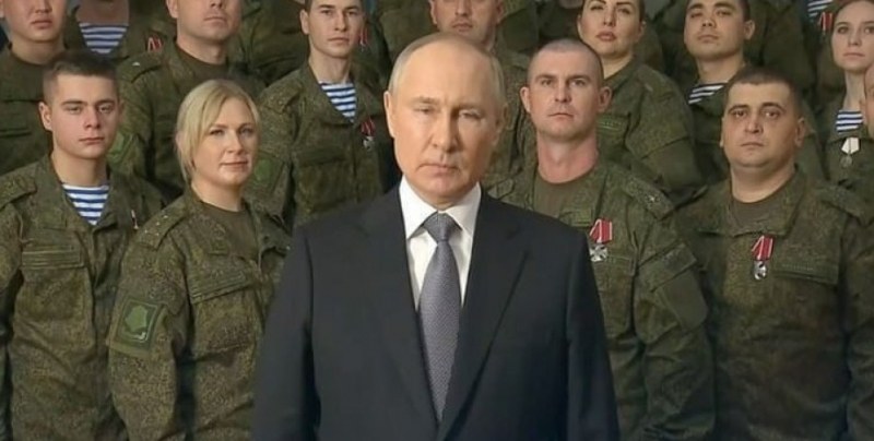 Президентът на Русия Владимир Путин отправи новогодишно обръщение към гражданите на
