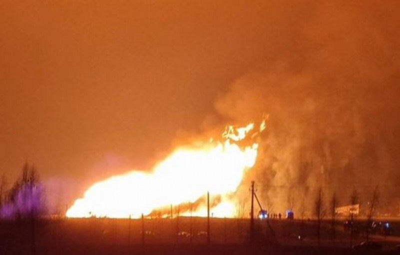 Взриви се газопровод в Литва, евакуираха село СНИМКА