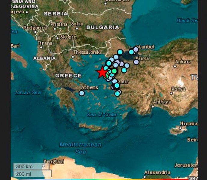Трус от 4,6 по Рихтер в Егейско море разклати бреговете