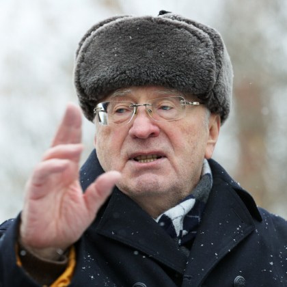 Руският политик и ръководител на Либерално демократическата партия Владимир Жириновски който