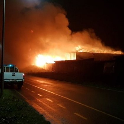 Голям пожар лумна край Северния плаж в Бургас В 05 16