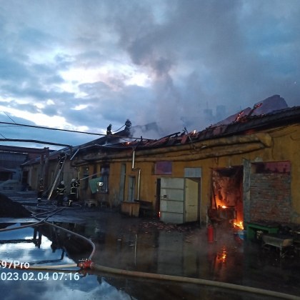 Пожар в котелното помещение намиращо се в спомагателна сграда на