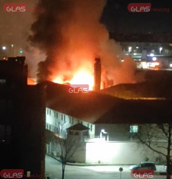 Пожар гори в пловдивския затвор ВИДЕО