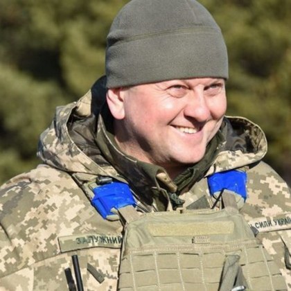 Главнокомандващият въоръжените сили на Украйна Валерий Залужни по време на