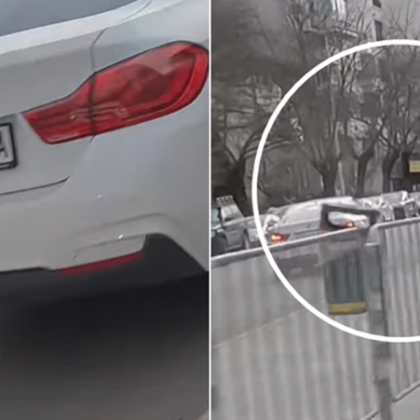 Шофьор на BMW едва не удари пешеходец в столицата Инфарктна