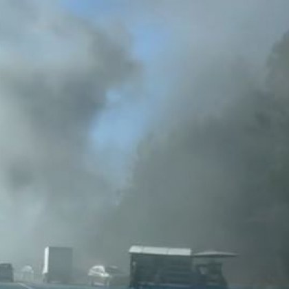 Автомобил се самозапали на пътя Симитли Банско при прохода