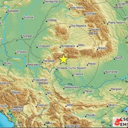 Земетресение с магнитуд 4 по Рихтер беше регистрирано през изминалата