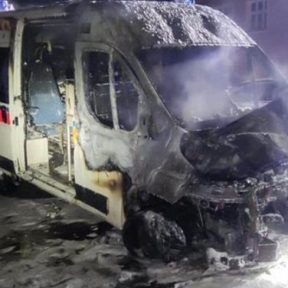 В полския град Радлов пламна линейка която е трябвало да бъде