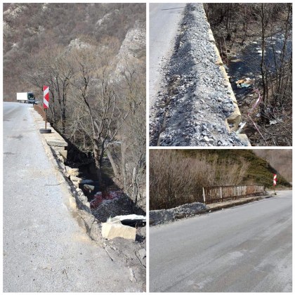 Покъртително е състоянието на моста от който падна турски шофьор