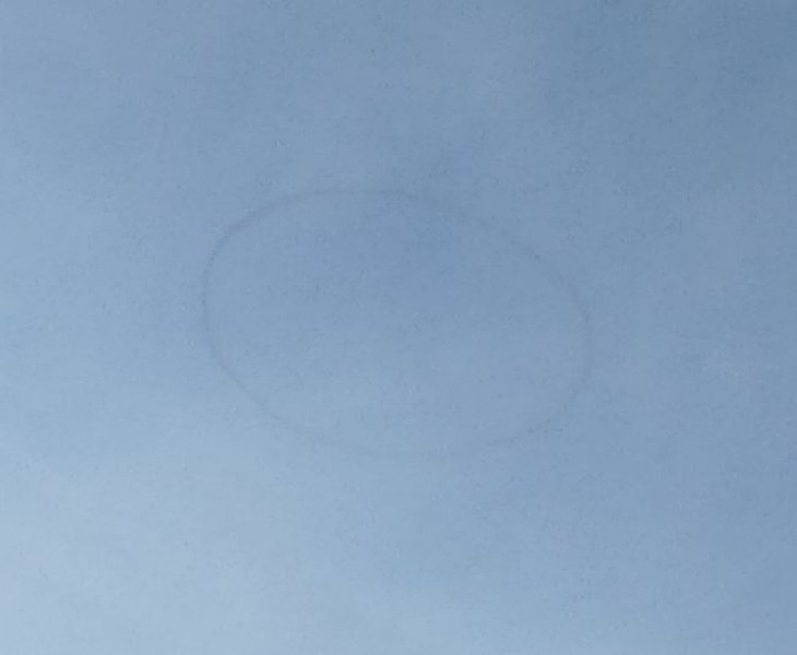 Мистериозен кръг се появи в небето над София ВИДЕО