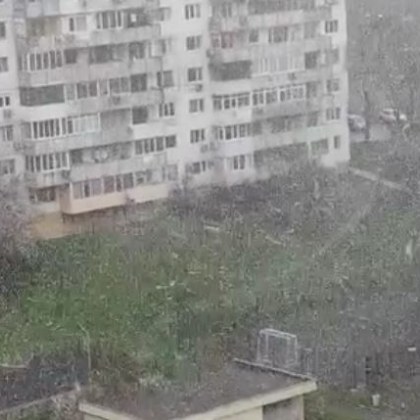 Пролетни снежинки прехвърчаха днес и във Варна С това се