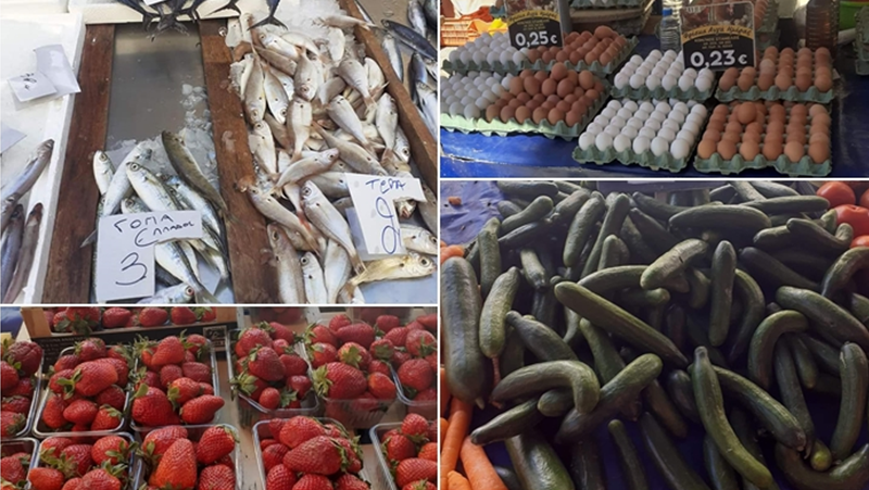 Риба, ягоди, краставици, яйца - вижте какви са цените им в Гърция СНИМКИ