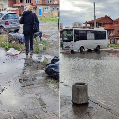 След дъждовете в Пловдив - улица заприлича на река СНИМКИ